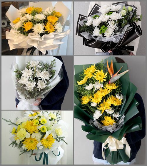 广东梅州市蕉岭县蓝坊镇蓝坊村白事花束代送